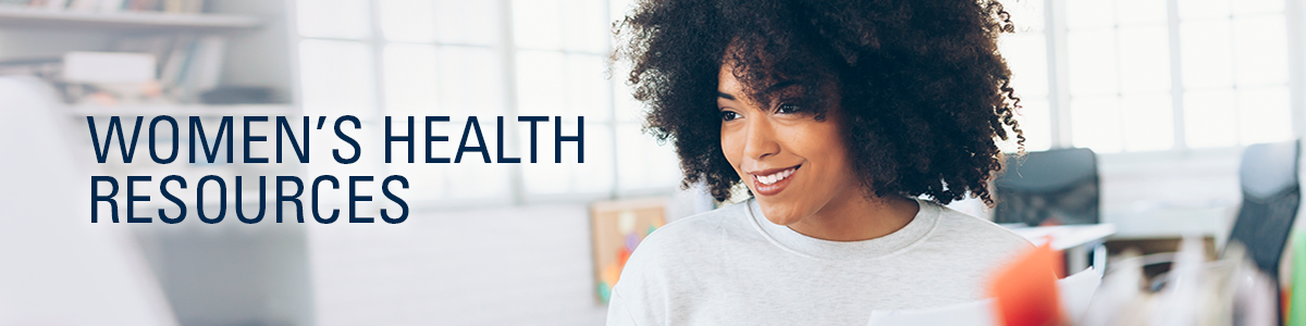 Women's Health Resources banner