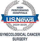 USNWR Ovarian Cancer Surgery badge