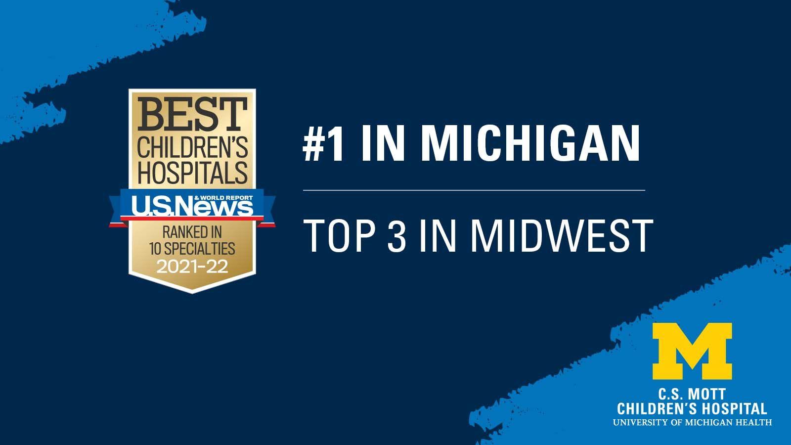 Mott Rankings 2021-22 Best Children's Hospitals
